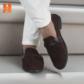 Plain Luxury Original Leather Mens Shoes Casual Genuine Leather Shoes